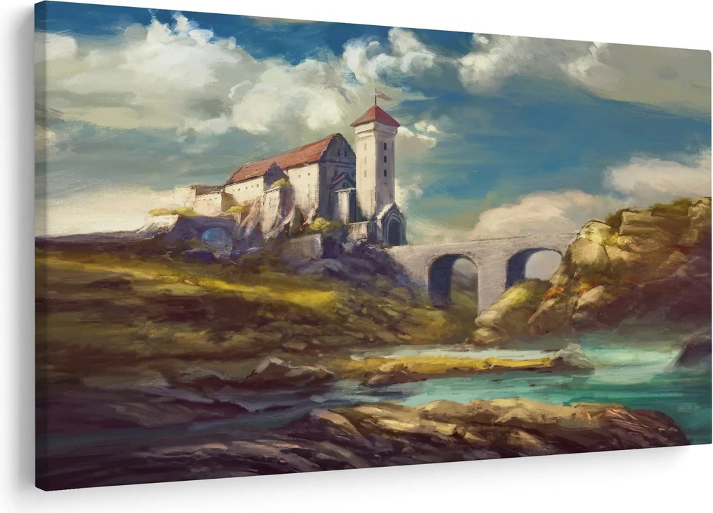 Kép - Középkori vár (90x60 cm)