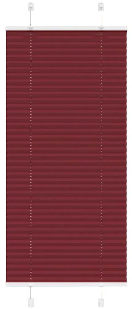 pliszírozott redőny Bordeaux piros 55x100 cm Szövetszélesség