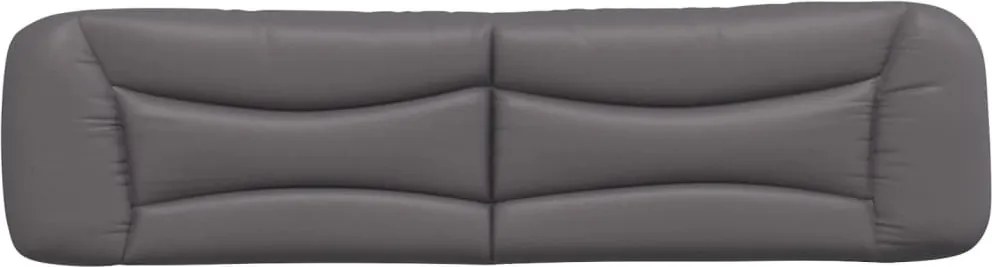 szürke műbőr fejtámla párna Hvar 200 cm