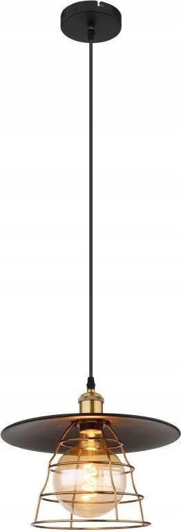 Viejo ipari fém függőlámpa az asztal fölé