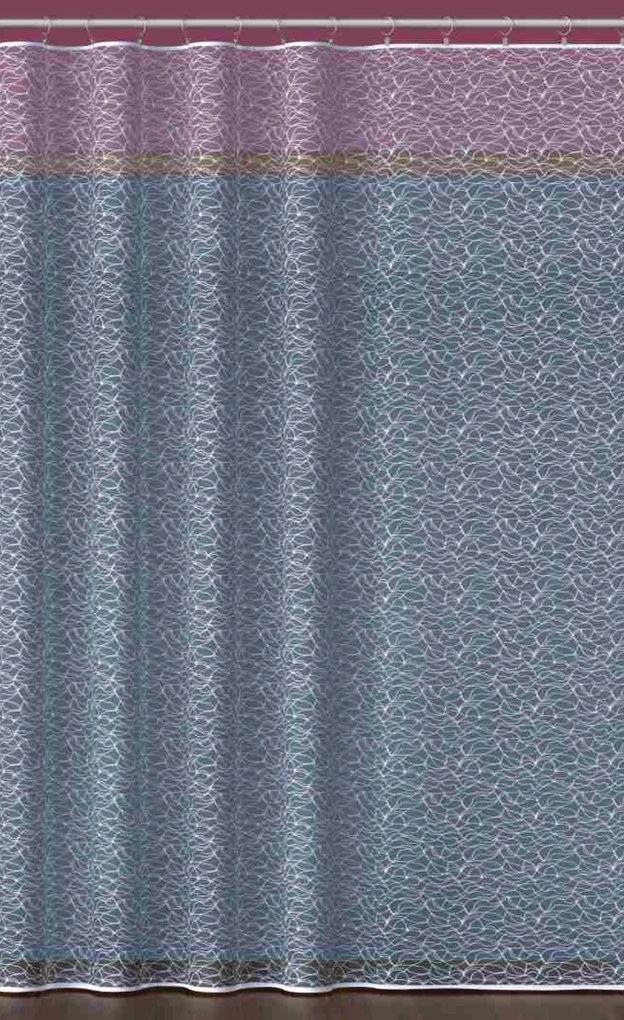 Mg Függöny háló hímzés 583/2 Fehér 500x180cm Kész Szalaggal M