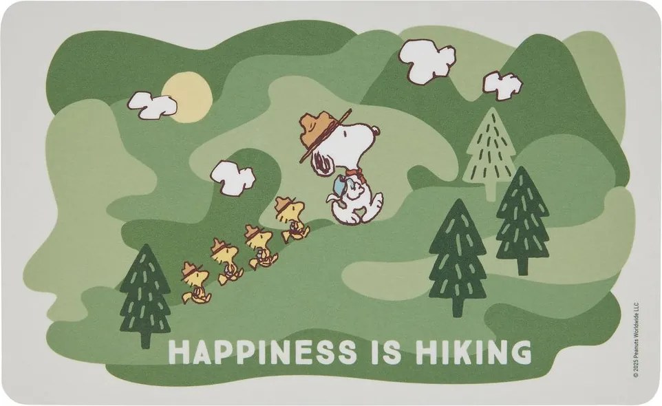 PEANUTS reggeliző deszka, 'Happiness is hiking'
