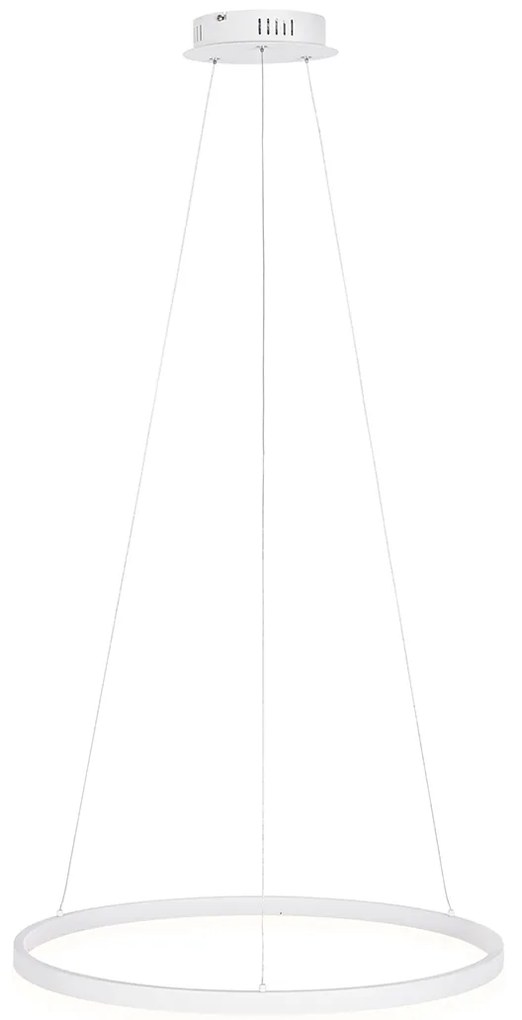 Design lógólámpa fehér 60 cm LED-del, 3 fokozatú fényerő-szabályozóval - Anello