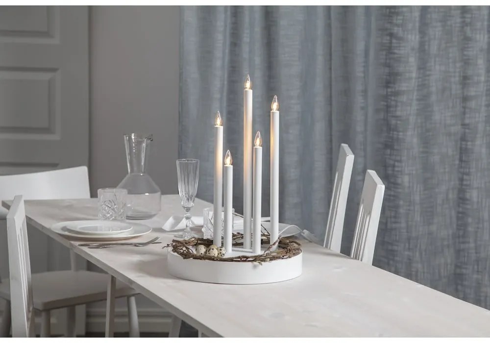 Fehér fénydekoráció ø 32 cm Deco – Star Trading