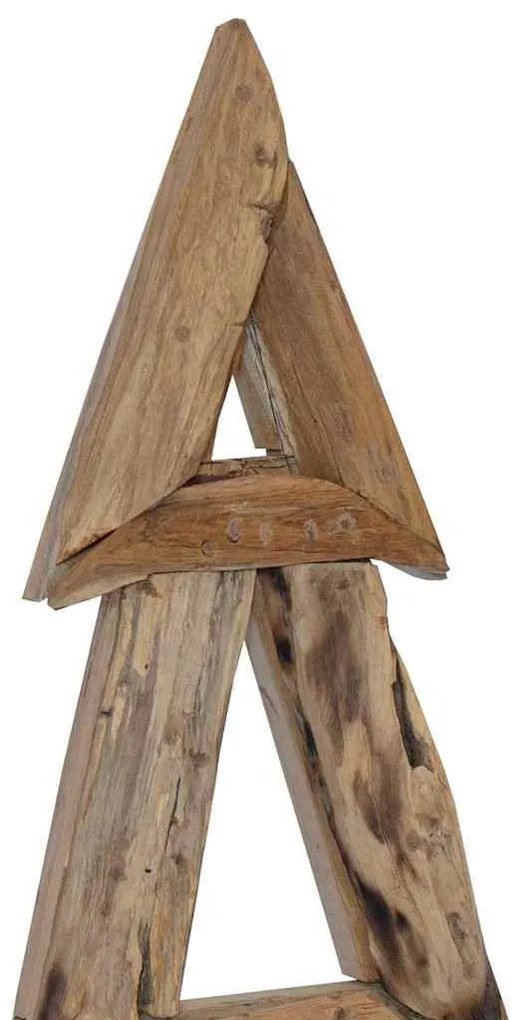 Karácsonyfa állvánnyal Barna 120 cm Tömör tíkfa