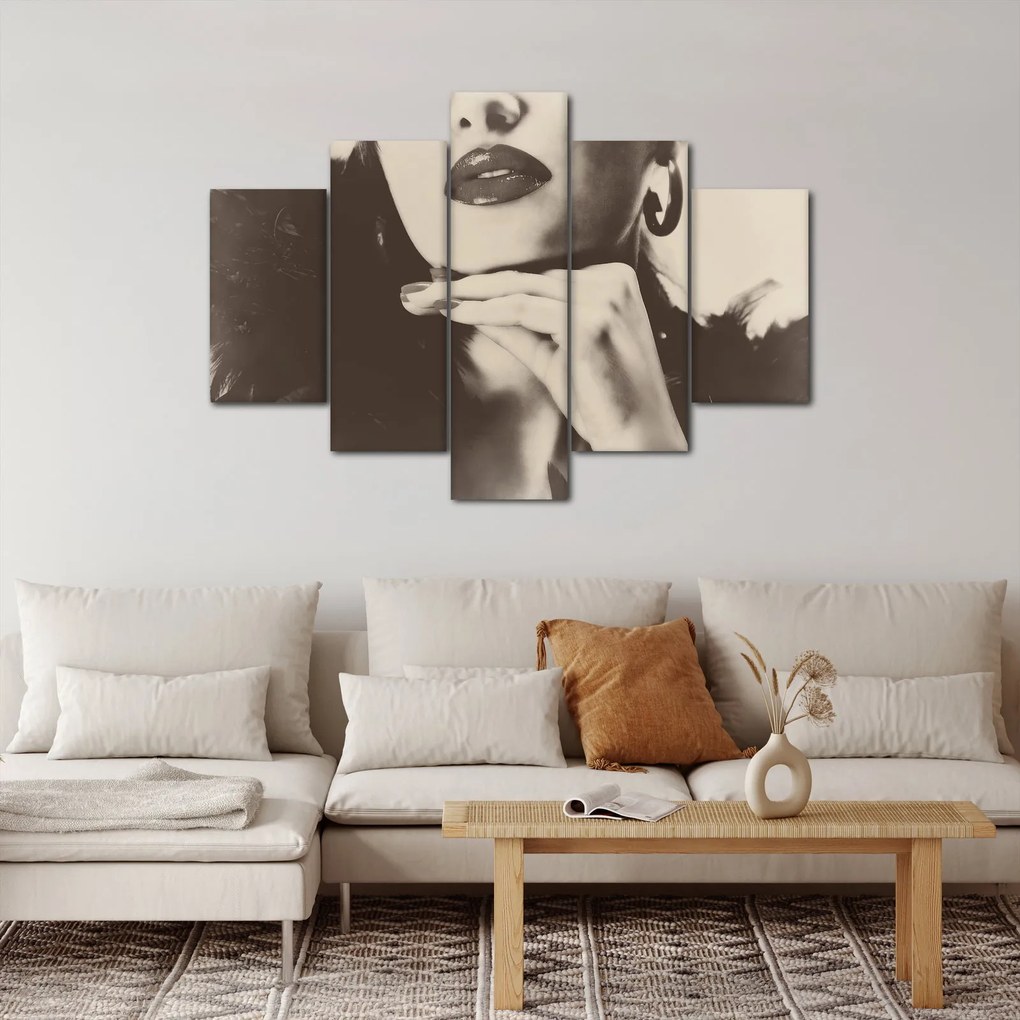 Kép - Vintage fotó egy nőről (150x105 cm)