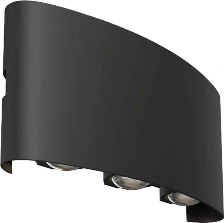MAYTONI O417WL-L6B3K STRATO Modern Kültéri Fali Lámpa Fehér, Fekete LED IP54