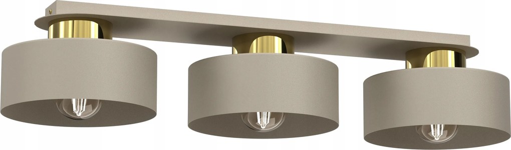 Mennyezeti Lámpa Marti Bézs Arany Loft Fém Dezső lámpabúra Nappaliba