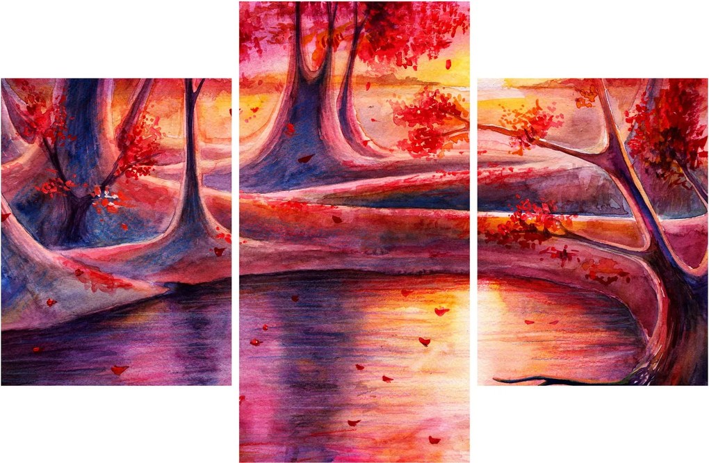 Egy varázslatos erdő képe (90x60 cm)