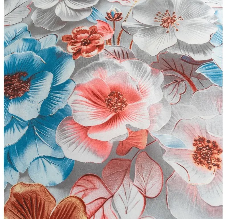 Mikroszálas ágynemű BLOSSIVA szürke Ágyneműhuzat mérete: 2 db 70 x 90 cm | 200 x 220 cm
