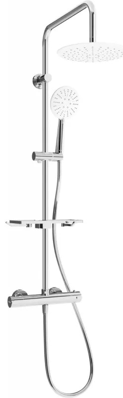 Mexen KT67 zuhanygarnitúra termosztatikus csaptelep Kai, króm, 771506793-00