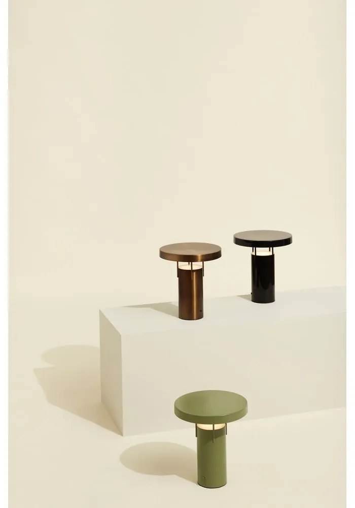 Zöld LED dimmelhető asztali lámpa fém búrával (magasság 28 cm) BringMe – Hübsch