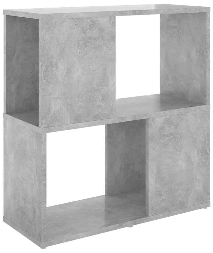 betonszürke szerelt fa könyvszekrény 60 x 24 x 63 cm
