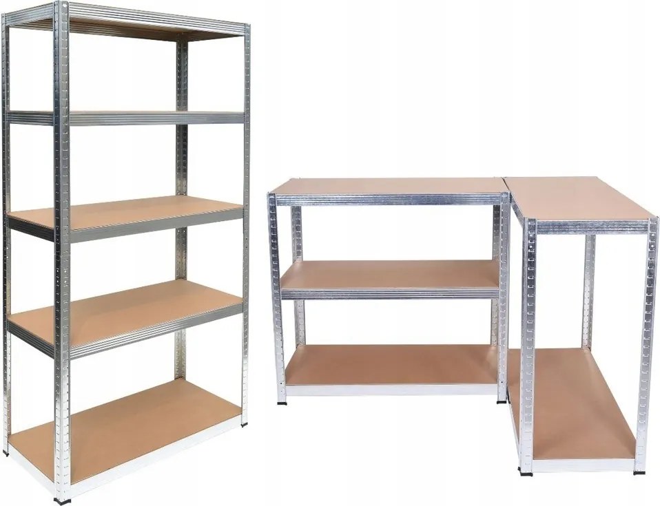 Tárolószekrény 150x70x30 cm – Horganyzott acél, Mdf