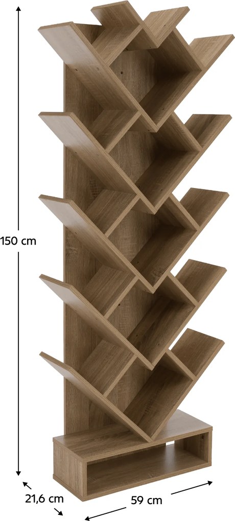 Polcrendszer, szürkésbarna tölgy, VEVEY