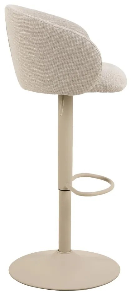 Bézs állítható magasságú karfás bárszék (ülésmagasság 86 cm) Eleanor – Actona