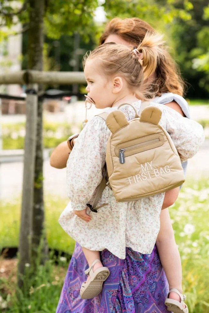 Childhome "My First Bag" Gyermek Hátizsák - Pufi - Bézs-Kifutó termék!