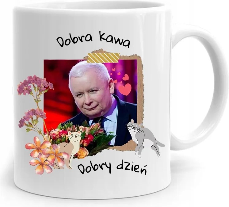 Vicces Bögre A Pis Elnökétől Jaroslaw Kaczynski fényképes nyomtatással