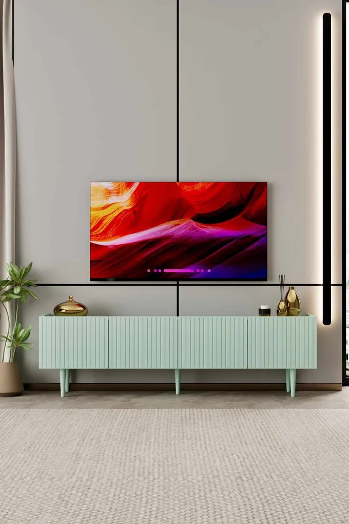 Capella TV-állvány, menta, 180 cm