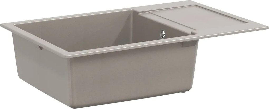 vidaXL Mosogató Szürke 780 x 500 mm 80% Kvarc és 20% Gyanta