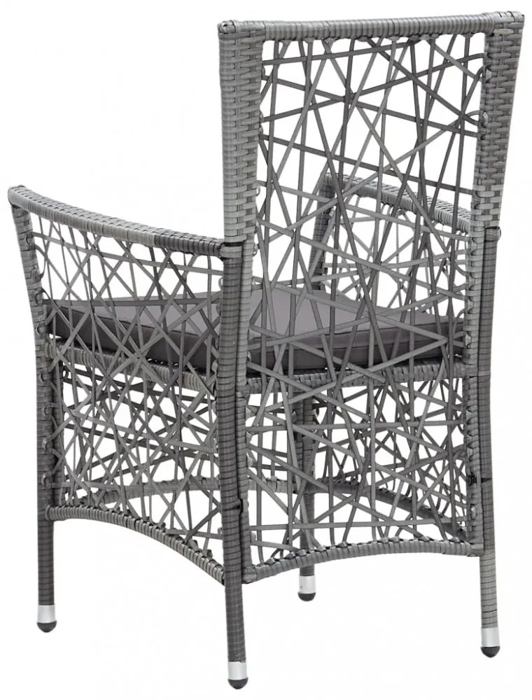 7 részes szürke kültéri polyrattan étkezőgarnitúra