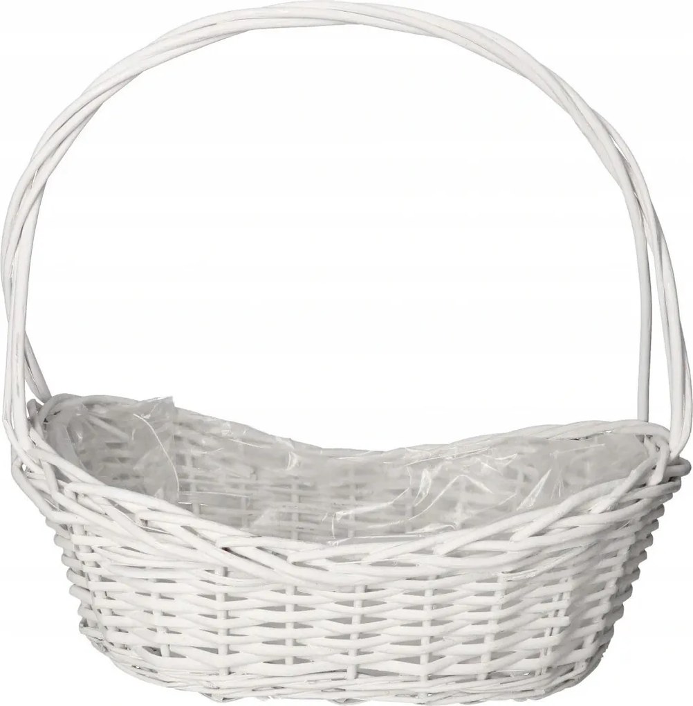 Fonott Kosár Nagy Erős Fehér Ajándékkosarak