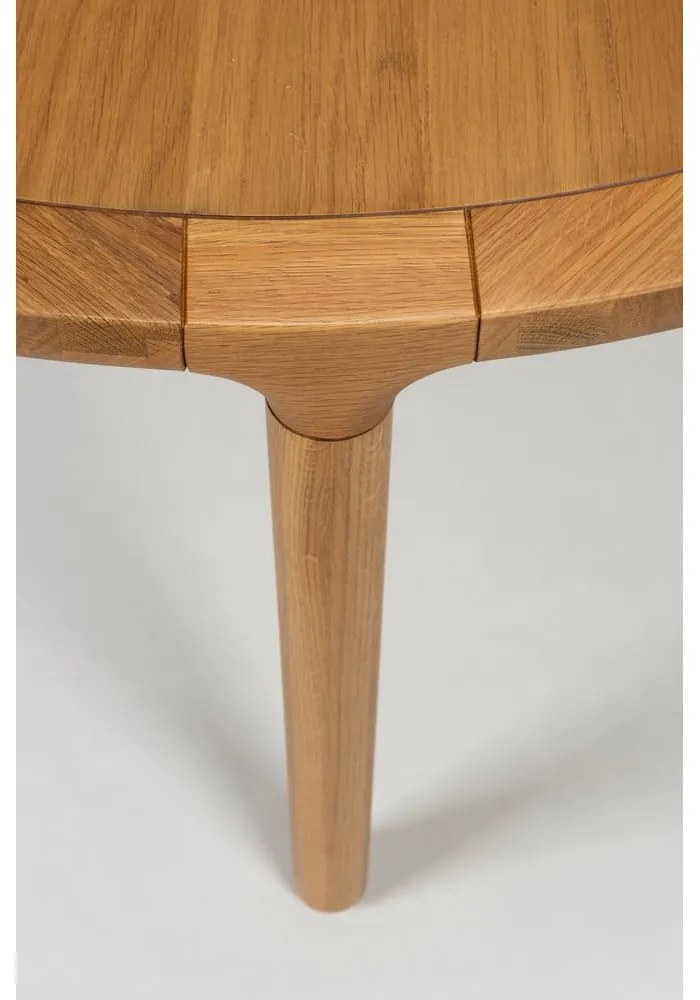 Kerek étkezőasztal tölgyfa dekorral ø 128 cm Storm – Zuiver