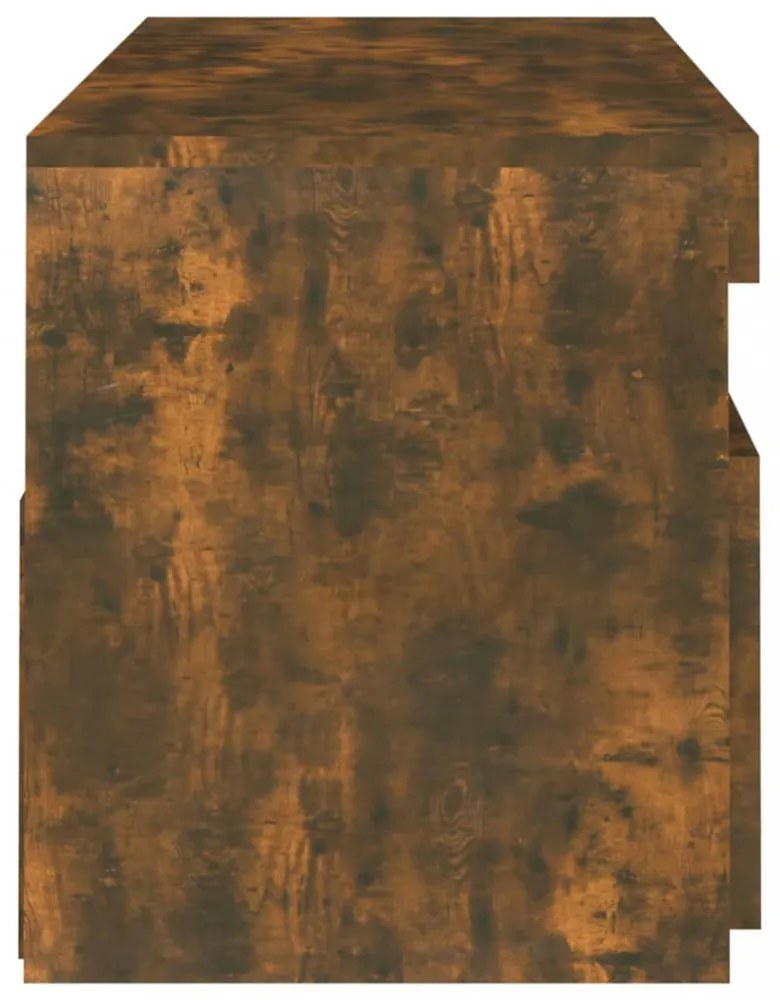 füstös tölgy színű TV-szekrény LED-ekkel 120x35x40 cm