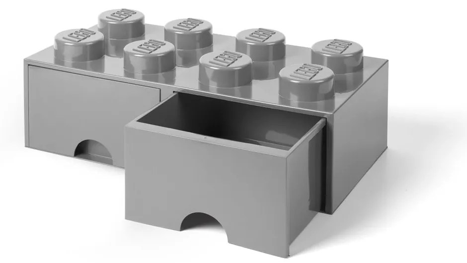 Szürke 2 fiókos tárolódoboz - LEGO®