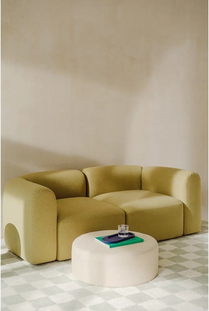 Bézs puff Folk – noo.ma