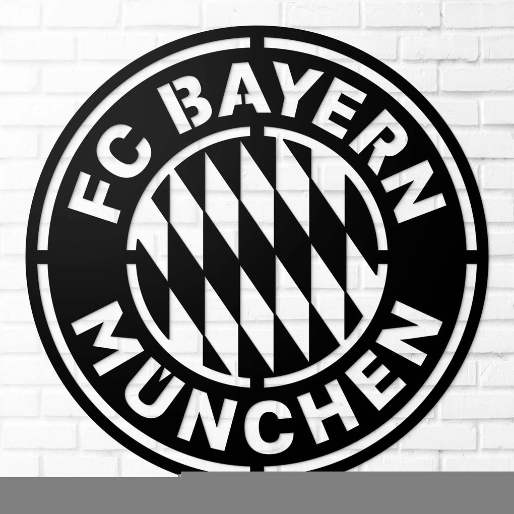 DUBLEZ | Fából készült logó - FC Bayern München | Fali kép