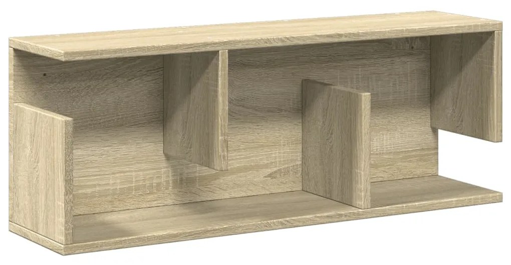 sonoma tölgy színű szerelt fa faliszekrény 80 x 20 x 30 cm