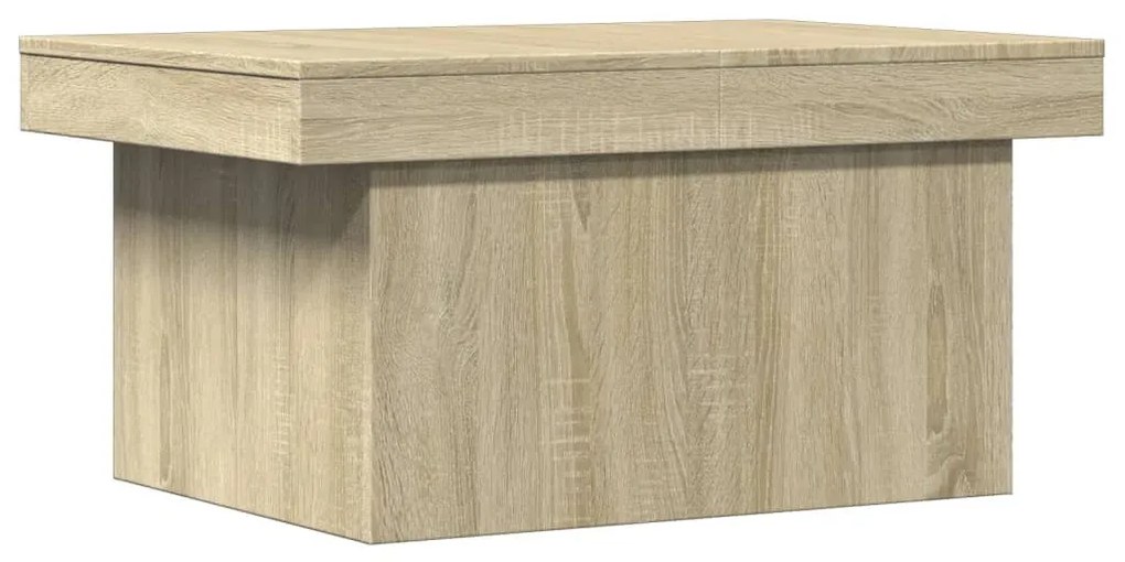 Sonoma tölgy színű szerelt fa dohányzóasztal 100x55x40 cm