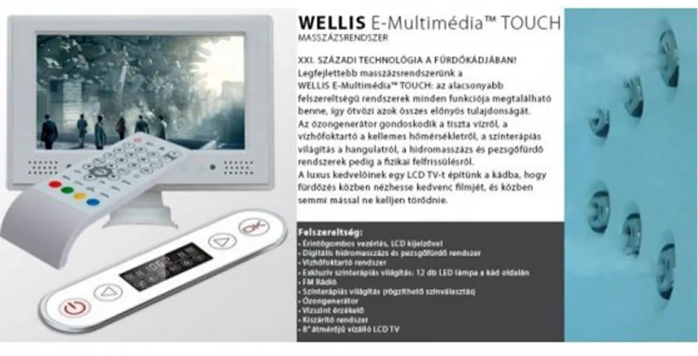 Dublo E-Drive aszimmetrikus hidromasszázs kád,180x130 cm-es méretben csapteleppel