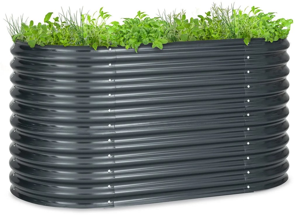 Blumfeldt High Grow, magaságyás, 160 x 80 x 80 cm, hullámlemez, egyszerű telepítés