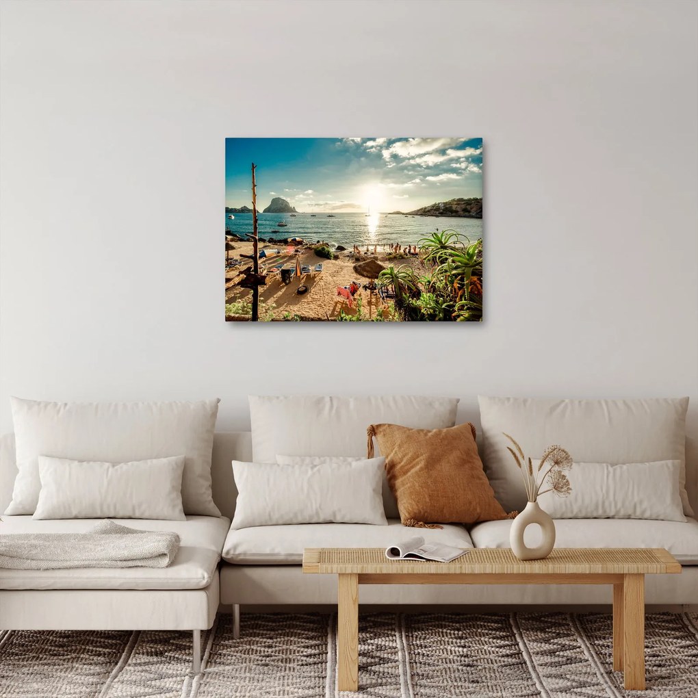 Kép - Strand emberekkel (70x50 cm)