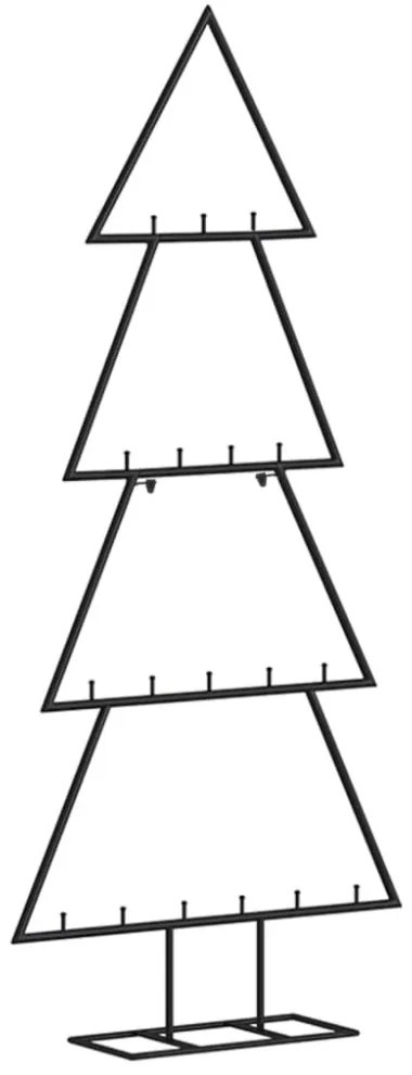 vidaXL fekete fém karácsonyfa dekorációhoz 90 cm
