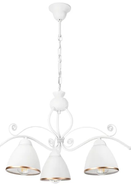 Csillár láncon RETRO II 3xE27/60W/230V fehér