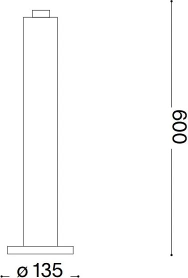 Ideal Lux - kültéri lámpa CLIO 1xE27/42W/230V 60 cm IP44 fekete