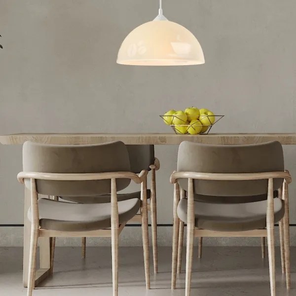 Csillár zsinóron 1xE27/60W/230V kávé