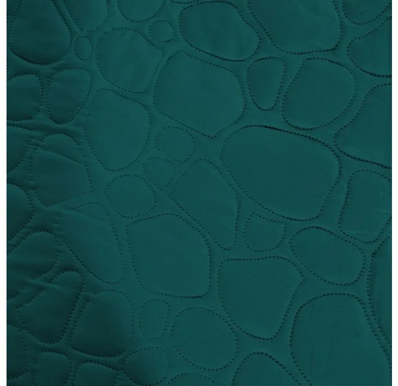 Türkiz ágytakaró STONE mintával Méret: 200 x 220 cm