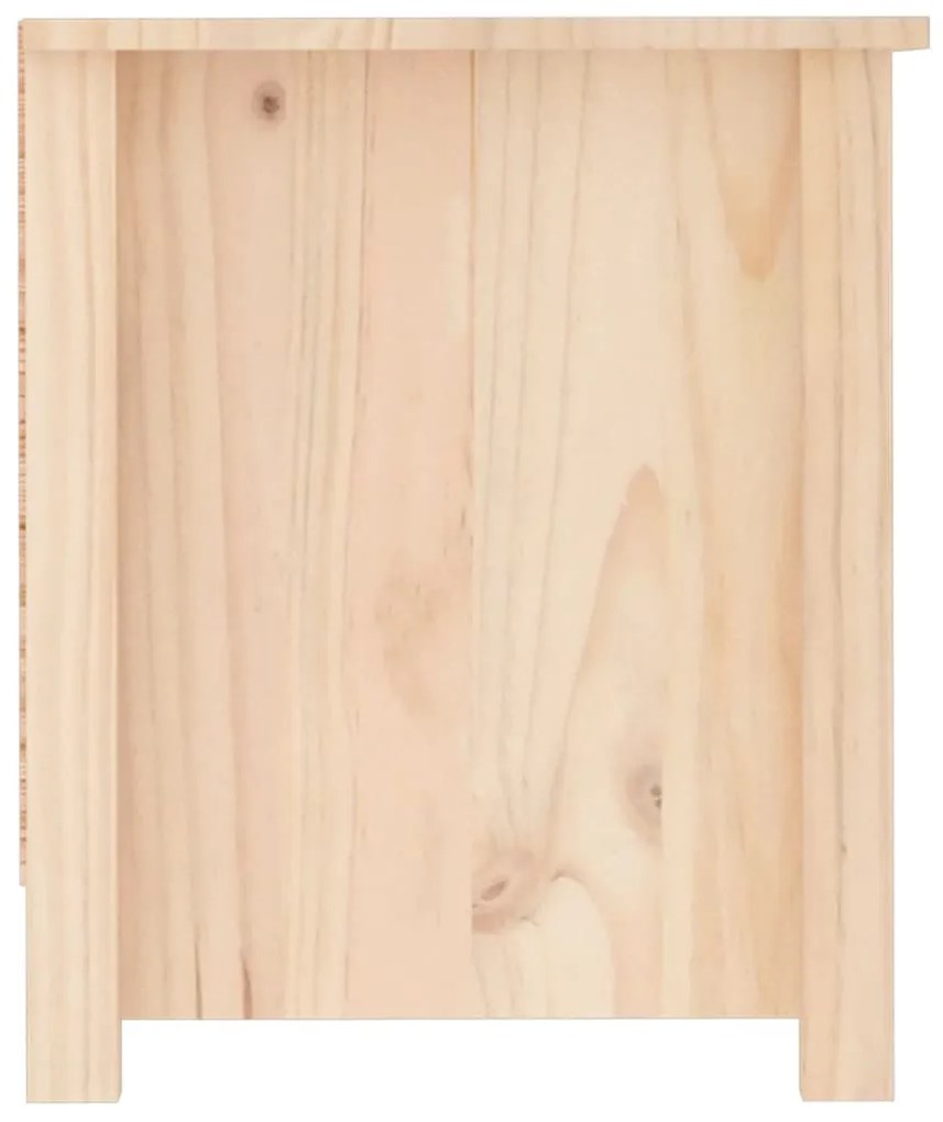 tömör fenyőfa cipősszekrény 110 x 38 x 45,5 cm