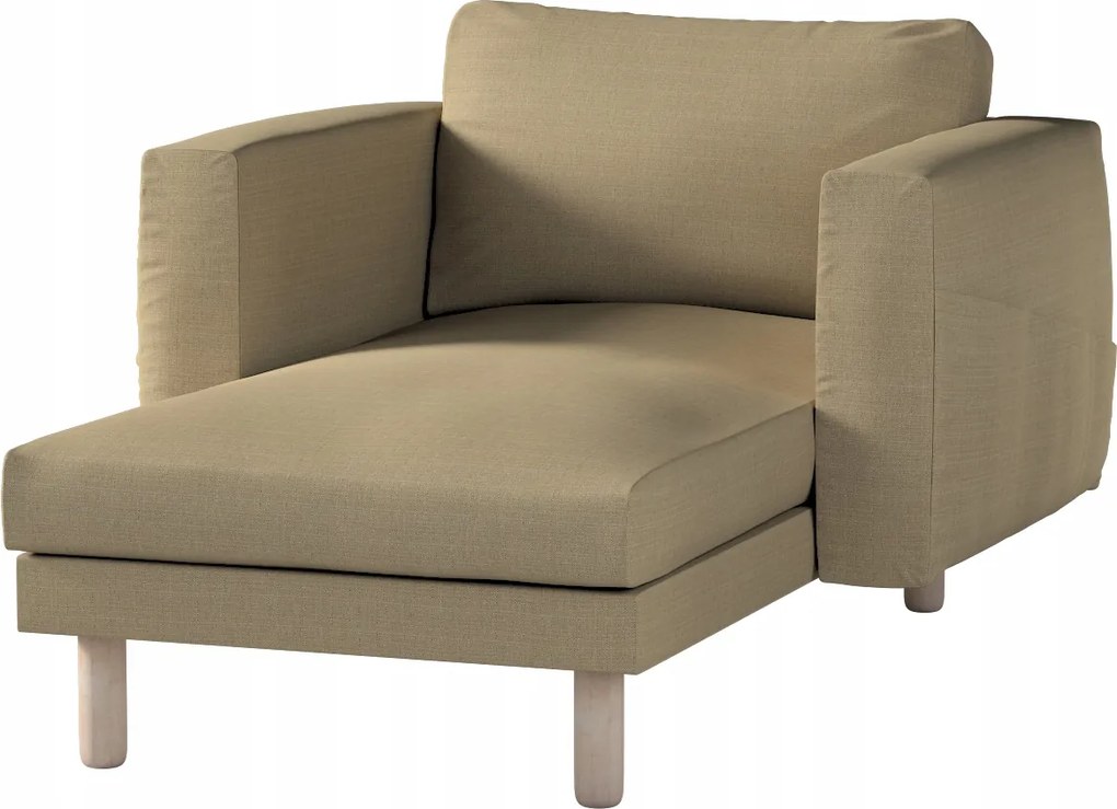 Dekoria Norsborg sezlonhuzat Ikea karfával barna