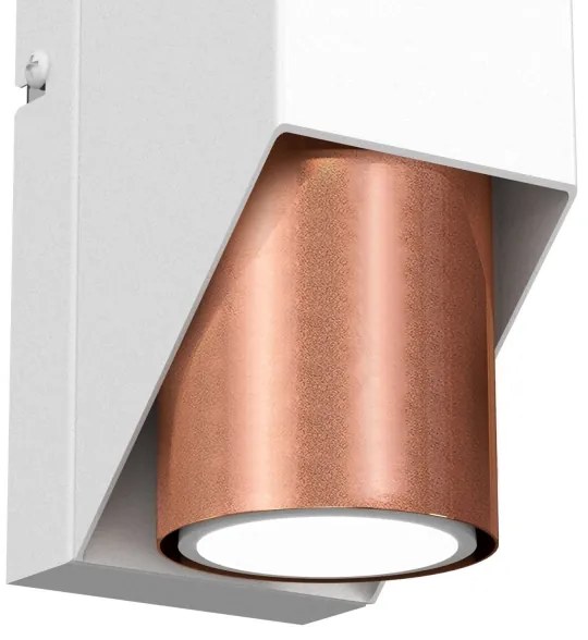 Fali lámpa WALL 1xGU10/8W/230V fehér/réz