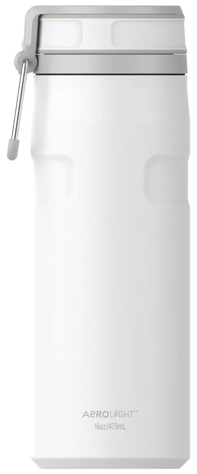 Fehér rozsdamentes acél termosz 470 ml IceFlow™ Bottle Twist Flip Frost – Stanley