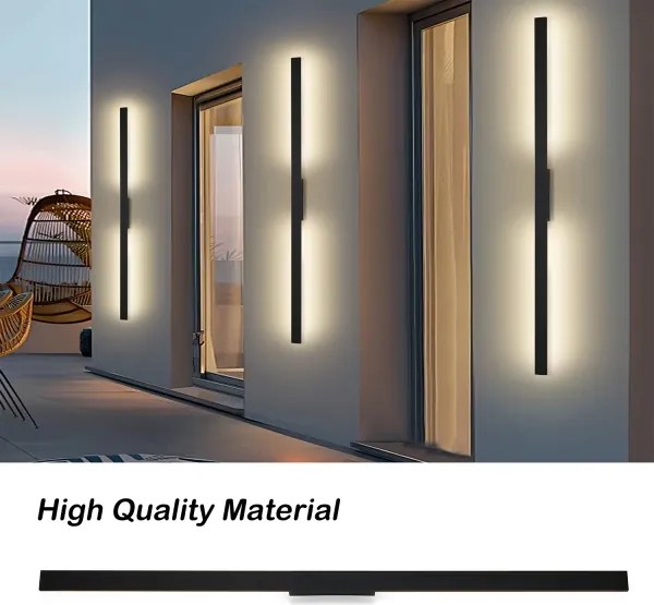 Brilagi - LED kültéri fali lámpa LUNA LED/30W/230V 3000K IP65 150 cm fekete CRI 90