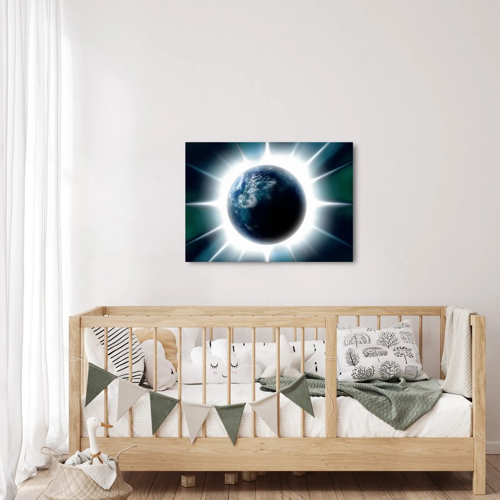 Egy besugárzott bolygó képe (70x50 cm)