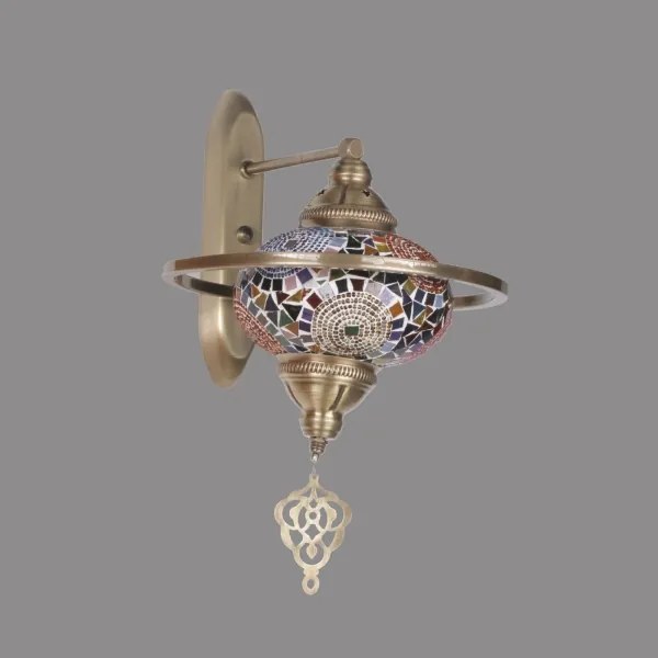 YENI fali lámpatest 1xE27/40W/230V, bronz