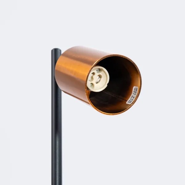 Sollux SL.1381 - Asztali lámpa WINX 1xGU10/10W/230V fekete/réz