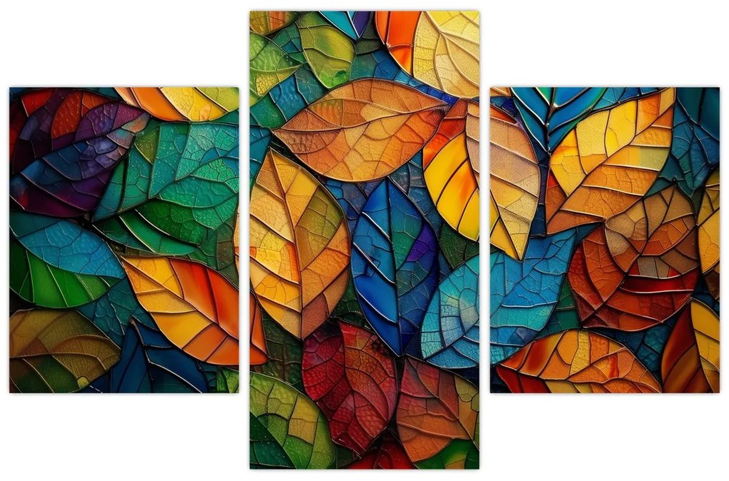 Kép - Levélmozaik (90x60 cm)